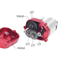 Miniatyrbilde 3 av 5: For MN82 LC79 MN78 CNC Metall Transmisjon Motor Monteringsmotor B