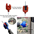 Miniatyrbild 3 av 5: Set med 2 borrchuckar för elstängsel för isolatorskruvar
