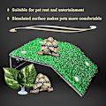 Miniatyrbillede 2 af 4: Reptil solbadningsplatform med kunstigt græs - Skildpadde rampe og hvileterrasse M