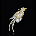 Pikkukuva 4 / 5: Kristalli Hummingbird Rinnassa Kiinnitettävä Koru - Elegantti Strassinen Pinni Naisille ja Tytöille