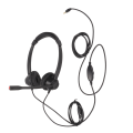 Miniatyrbild 4 av 8: Call Center Headset Brusreducerande Mic Stöder Högtalarvolymjustering 3,5 mm Business Headset