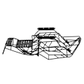 Pikkukuva 6 / 8: Black Metal Roll Cage -runkokehys Axial Wraith 90018 1/10 Scale RC-autolle