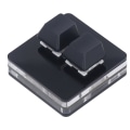 Pikkukuva 5 / 8: 2 Key Gaming Pikanäppäin Ohjelmoitava näppäimistö Type C USB All Black Multifunction kotitoimistoon
