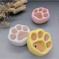 Miniatyrbilde 1 av 5: Sett med 3 kreative blomsterpotter i sement - Dyrefotavtrykkdesign - For interiør, stue og kontor (Kombinasjon A)