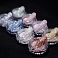 Miniatyrbilde 1 av 5: 8 Flasker/Sett Regnbue Glitter Negl Krystall Diamant Pulver Mikro Glass Glitter Pigment for Manikyr Dekorering