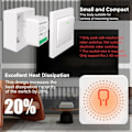 Miniatyrbilde 4 av 5: Mini Smart WiFi Bryter TUYA Smart Bryter WiFi Smart Gjennomgang Skjult Boks