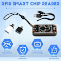 Miniatyrbilde 4 av 5: RFID Smart Chip Reader+5xCUID/UID-kort Kompatibel med NFC Lese Skriver Svart & Transparent21