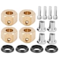Pikkukuva 2 / 8: 4 kpl messinkinen yhdistäjäpyörän napaheksasovitin sopii TRX4 TRX6 1/10 RC-automalliin 10 mm