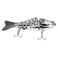 Miniatyrbild 1 av 8: Fiskebete, hållbart, imitationsplast, falskt, multiledat, simbete, långsamt sjunkande glidbete 4#