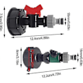 Miniatyrbillede 1 af 4: IBC Tankhane Adapter - S60x6 Ibc Vandtank 1000l Ton Spand Skiftekontakt Haveslange Connector (kun hane ZD BB2