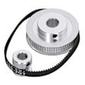 Miniatyrbillede 2 af 5: Synkront Hjul 20/60 Tænder 10mm Aluminiumlegering Nem Adskillelse med 200mm Tandrem Printertilbehør