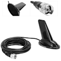 Miniatyrbillede 8 af 8: M Connector Antenne UV DualBand Shark Fin High Gain Sugekop Antenne 5 Meter