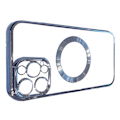 Miniatyrbild 3 av 8: Trendigt elektropläterat magnetiskt sugfodral för iPhone Far Peak Blue för iPhone13Promax