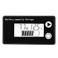 Miniatyrbilde 6 av 8: LCD 12V batterikapasitetsindikator Tester Litiumbatteri Universal Digital Display Voltmeter (10-100V hvit alarm)