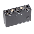 Miniatyrbild 5 av 8: 2-portars KVM-switch Dubbelskärm HD Multimedia Interface 4K 30Hz för 2 datorer Dela USB-tangentbord Mus Monitor KVM-omvandlare