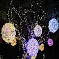 Miniatyrbild 2 av 4: Sunny & Dry Flower Ball Tengqiu LED String Lights - Varmvit, 2- set, 20 cm, USB driven - Perfekt för utomhus-, sovrums- och bardekoration