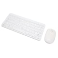 Miniatyrbillede 2 af 8: 2.4G trådløst tastatur Mus Combo 78 Taster Retro Rund Keycap Mute-knapper Ergonomi Mus og tastatur til Business Office Hvid