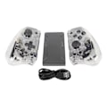 Miniatyrbilde 1 av 8: Transparent Trådløs Gamepad for Switch 6 Akser Gyro Dual Vibrasjon Turbo Funksjon RGB Lys Trådløs Gaming Controller KS41