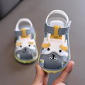Miniatyrbilde 3 av 5: Myke, sklisikre babysandaler for jenter til innendørs og utendørs bruk, sommer18 blå
