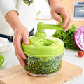 Miniatyrbillede 4 af 5: Køkken Håndsving Madprocessor/Manuel Kødhakker/Grøntsagsskærer og Hakker/Frugtblender med Æggeblommeseparator Roterende Løghakker