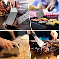 Miniatyrbild 3 av 5: Stekspade i rostfritt stål för stekning, pizzaskrapa, grillspade, köksredskap