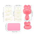 Miniatyrbild 6 av 8: DIY Kanin Form Matkvalitet PP Material Sushi Ris Rulle Bento Form Hantverk Ris Rulle Form