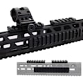 Miniatyrbild 3 av 8: M Lok Picatinny Rail 5 7 9 11 13 Slots Mlok Scope Mount Weaver Nylon Picatinny Sidospår