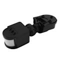 Miniatyrbillede 8 af 8: Sort vægmonteret bevægelsessensor Automatisk skumring til daggry 110V‑240V AC Bevægelses PIR-sensor 120 graders LED-styret radarsensor