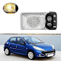 Pikkukuva 2 / 5: Auton sisäkaton valo kupukatto lukuvalo C1 C2 C3 206 Cc 207 6362ac 6362k9 6362p3 -CHN