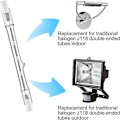 Miniatyrbilde 2 av 5: R7s Halogenpærer, 7 pakker R7s pære 118mm dimbar 230V halogenpærer, Wolfram lineær lyspære 150W 300W