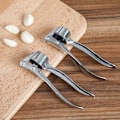 Miniatyrbillede 6 af 8: Hvidløgspresser i rustfrit stål og zinklegering - knuser, kværner og presser mad