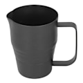 Miniatyrbilde 4 av 8: Melkeskummerkanne i svart, 900 ml kapasitet, 304 rustfritt stål, matvarekvalitet, ørnformet tut, tykk kaffekanne for dampkoking