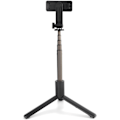 Miniatyrbillede 4 af 8: Foldbar Selfie Stick Tripod Bærbar Udtrækkelig Selfie Stick med Fjernbetjening (Sort)