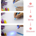 Miniatyrbilde 3 av 5: 14-delers Invisible Ink Spy UV-pennesett for barn med UV LED-lampe - Perfekt for bursdager, fester, aktiviteter, festivaler og gaver