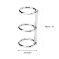 Miniatyrbillede 2 af 5: Metal gør-det-selv håndkonto papir Løse blade binderinge - genanvendelige 3 hullers galvaniserede ringbind Silver