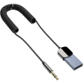 Pikkukuva 1 / 5: Bluetooth 5.0 -auton langaton audiovastaanotin, jossa on sisäänrakennettu mikrofoni ja 3,5 mm:n Aux-liitäntä