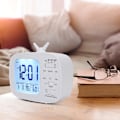 Miniatyrbild 4 av 8: Smart väckarklocka Multifunktionell LED Digital Display 12/24 Timmars Växling Hushåll Sovrum Tillbehör Vit