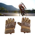 Miniatyrbillede 5 af 8: Motorcykelhandsker Hård kno Håndledsbånd Åndbar God greb Anti-slip Fuld finger Powersports Handsker til tømmerindustri Tung industri Brun M