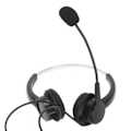 Miniatyrbilde 4 av 8: Call Center Headset 3,5 mm plugg kablet datamaskin hodetelefon med støydempende mikrofon for telefon bærbar PC nettbrett