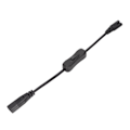 Pikkukuva 3 / 8: IEC 320 C8 - IEC 320 C7 Kaapeli uros-naaras power johto kytkimellä pöytälampulle 100-250V 0,98ft