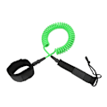 Miniatyrbillede 6 af 8: Surfboard Leash 10in Justerbar Ankelstrop Design Havvand TPU Rustfrit Stål Hardware Paddle Board LeashGrøn