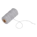Miniatyrbilde 1 av 8: Macrame-snor 2 mm myk tykk Luktfri resirkulert bomull Macrametau for gjør-det-selv-dusk-håndverk Hagearbeid Home Decoration Grå