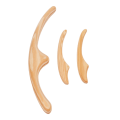 Miniatyrbillede 8 af 8: 3 stk Cypres Gua Sha Tool Muscle Relax Cellulite Fjernelse Lymfedrænage Massageværktøj til Ansigt Arme Ben