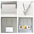 Miniatyrbilde 5 av 8: Folding 3-veis speil sminke justerbar trifold speil for selv hårklipp og styling DIY hårklipp verktøy