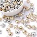 Miniatyrbillede 5 af 5: iYOE 50 stk. 6-18mm Guld Hjerte Spacer Perler til Armbånd Øreringe Halskæder DIY Smykkefremstilling whitek 8x10mm