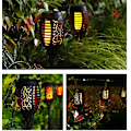 Miniatyrbild 5 av 5: Solarlampor med flammor, 12 LED solfacklor med flimrande låga, vattentät solcellsbelysning, 4-pack