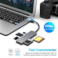 Miniatyrbild 5 av 5: 5-i-1 Multiminneskortläsare för dator PC Laptop