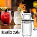 Miniatyrbilde 5 av 5: Isknuser Manuell Roterende Isknusere Cocktails Slush Maskin Isbit Knust Smoothies Isknuser Maskin Hjem 1.2L Ismølle