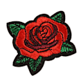 Miniatyrbilde 2 av 8: Rose Patch 1,6x1,5in Lys Farge Enkelt å Bruke Holdbar Multi Purpose Jakke Patch for Klær Bag Sko