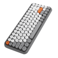 Miniatyrbilde 7 av 8: Ajazz Wireless Keyboard Bluetooth 84 Keys Retro Rund Keycap Gaming Kontorrekvisita 308IGray